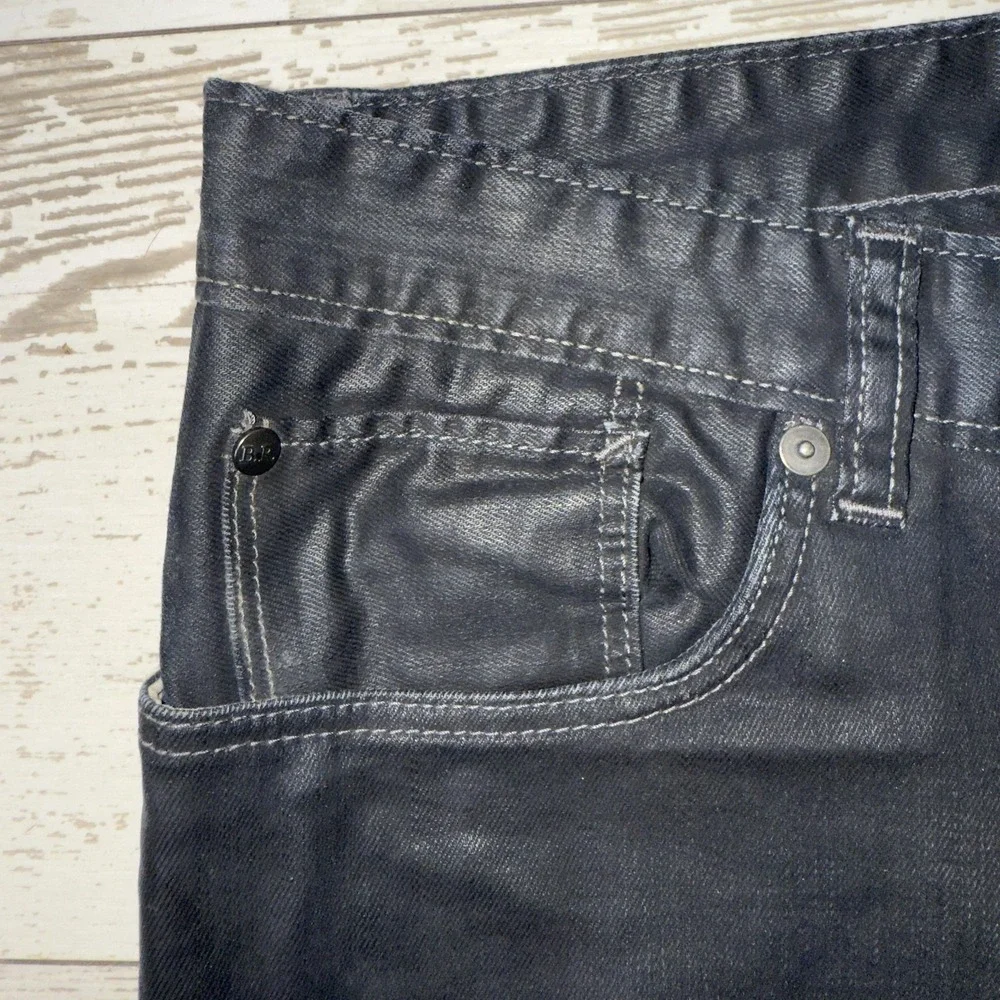 Banana Republic Jeans Mens 34x32 Gray Regular Fit Straight Denim Stretch
